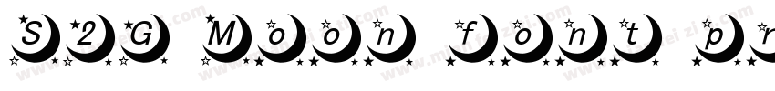 S2G Moon font pro字体转换